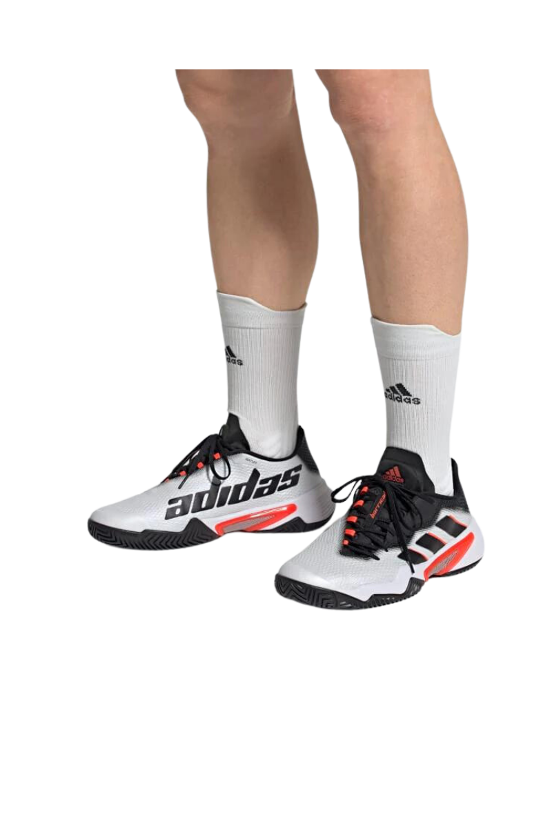 Adidas Barricade - Herre Padel Sko - Hvid / Rød
