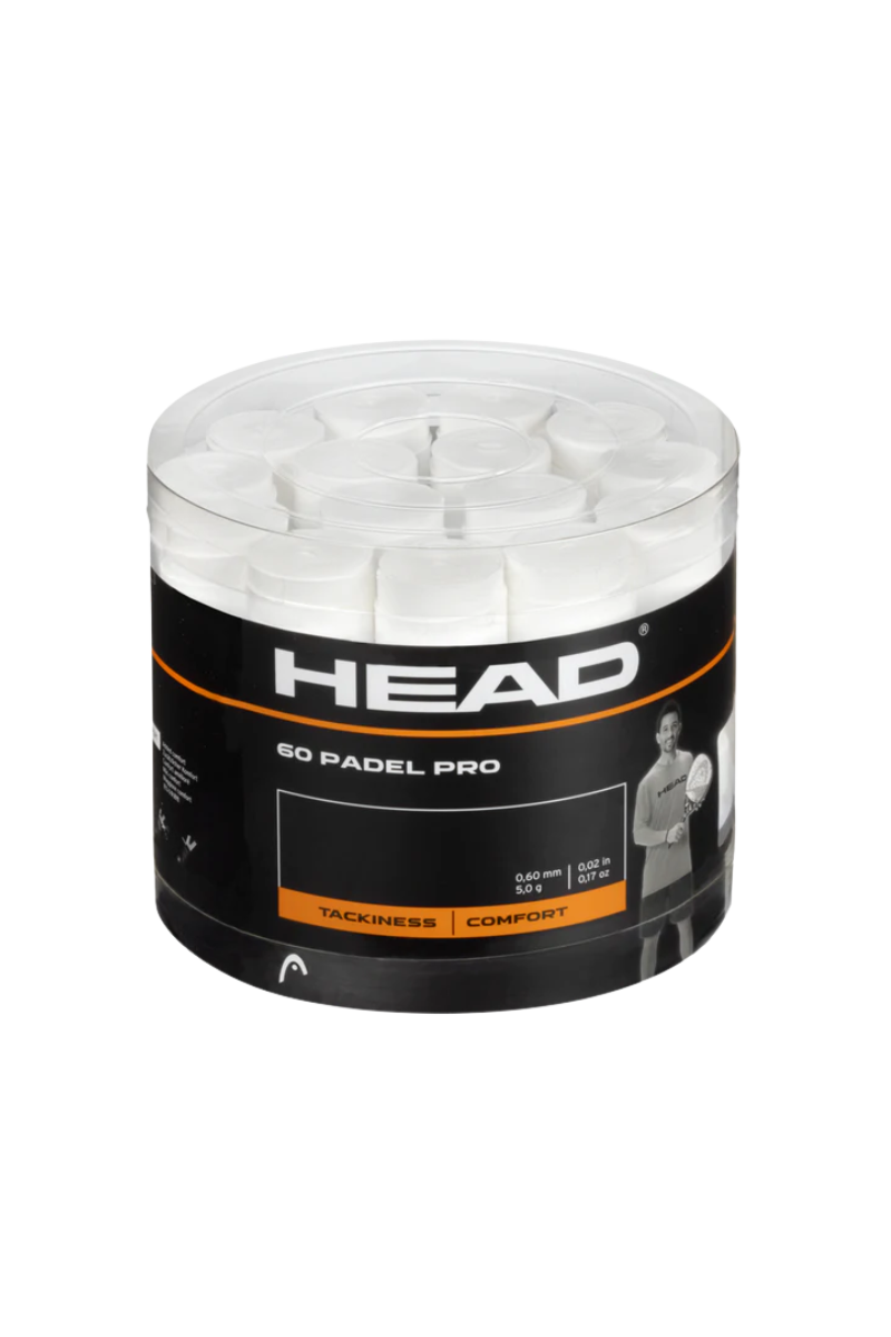 Head Padel Pro Overgrip - 60 Pack - Hvid