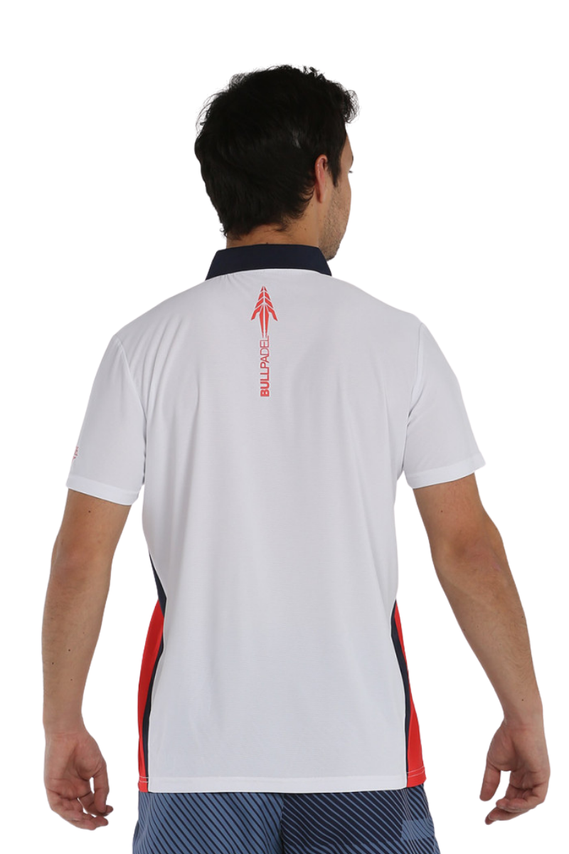 Bullpadel Creuse Polo T-shirt - Hvid - Padelrack.dk