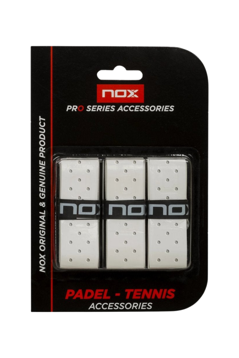 NOX Pro Overgrip - Hvid - Perforated - Padelrack.dk