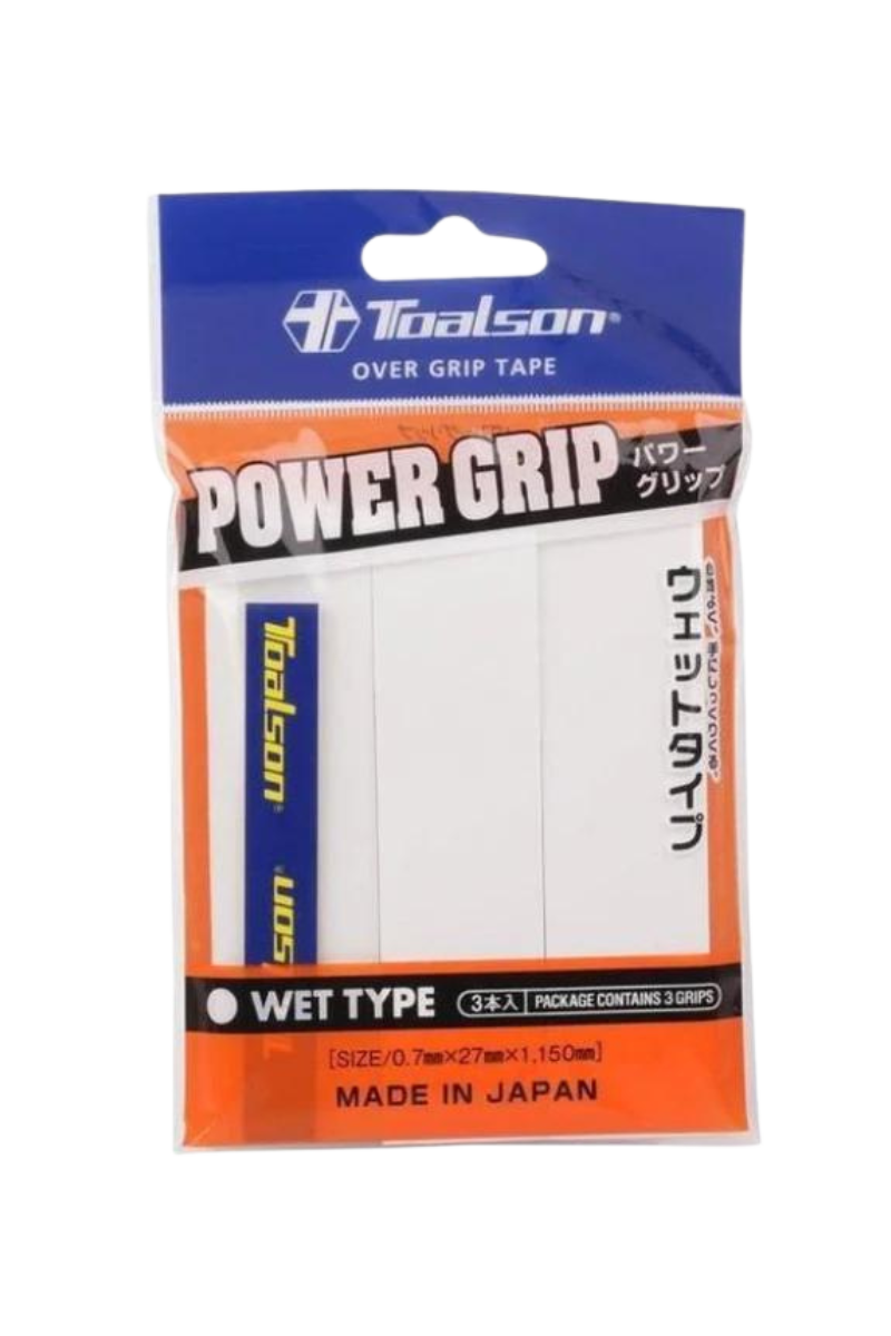 Toalson Power Overgrip - 3 Pak - Hvid