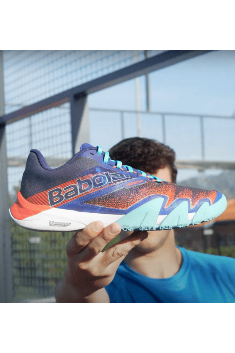 Babolat Jet Premura 2 - Padel Sko - Herre - Navy / Rød -