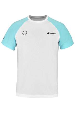 Babolat t-shirt - Hvid/Blå - Juan Lebron