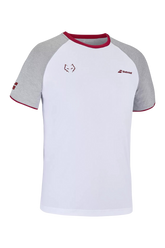 Babolat Crew Neck Tee Juan Lebron Hvid/Grå/Rød
