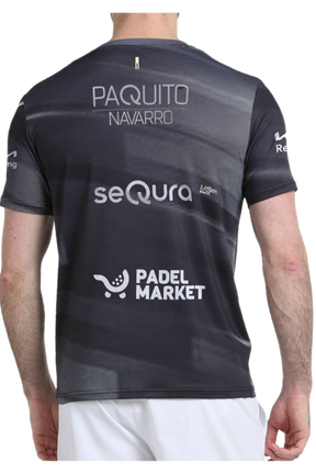 Bullpadel spiller T-shirt - Paquito Navarro - Sort / Grå