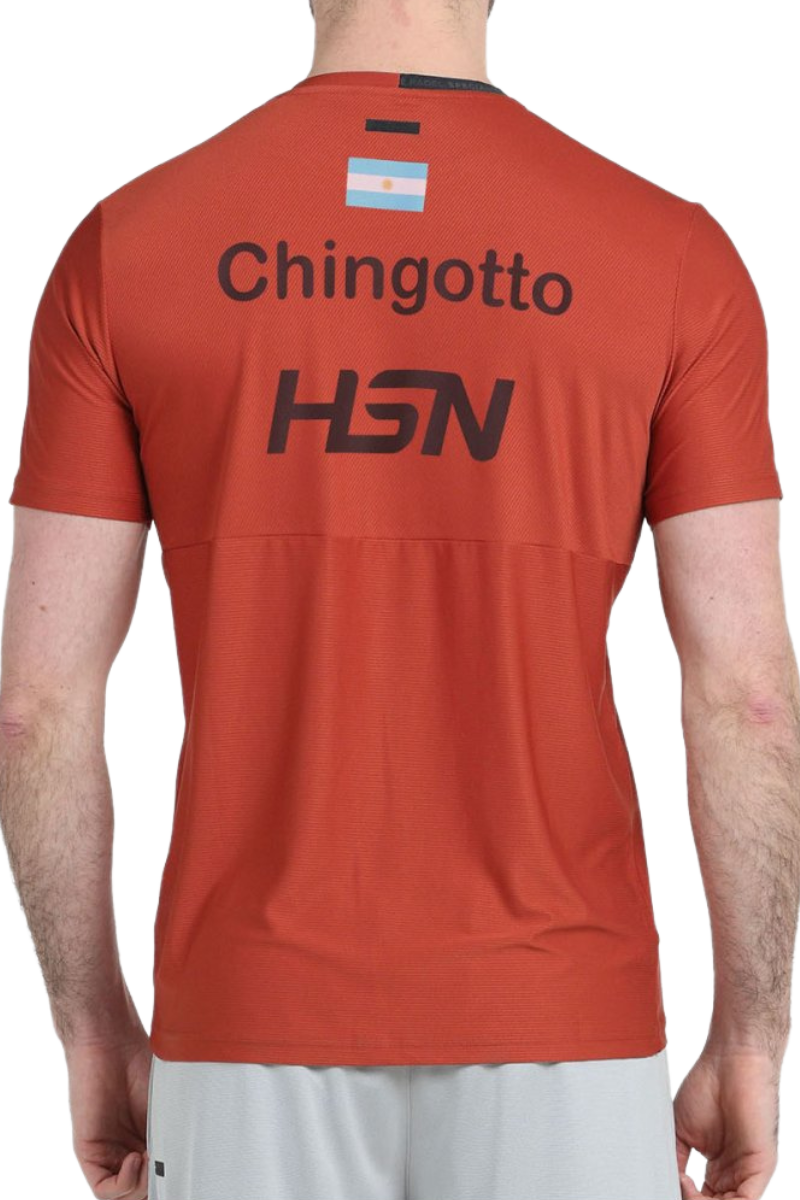 Bullpadel spiller T-shirt - Chingotto - Rød