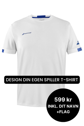 Babolat Play Crew Neck T-shirt - Hvid - Spiller T-shirt