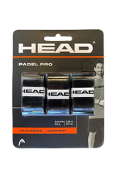 Head Padel Pro Overgrip - 3 Pak - Sort - Padelrack.dk