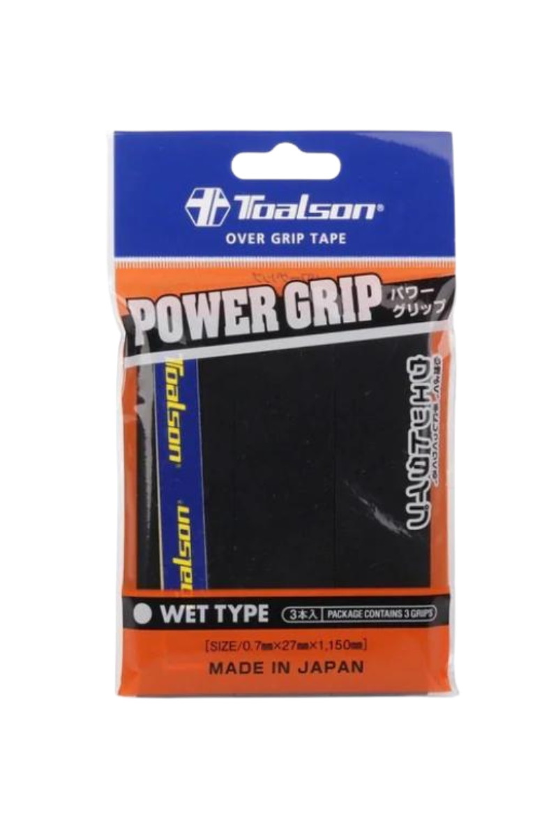 Toalson Power Overgrip - 3 Pak - Sort