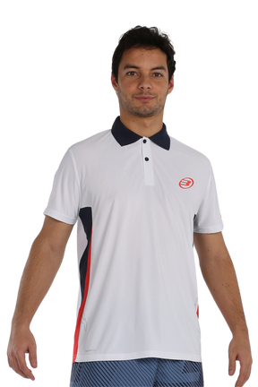 Bullpadel Creuse Polo T-shirt - Hvid - Padelrack.dk