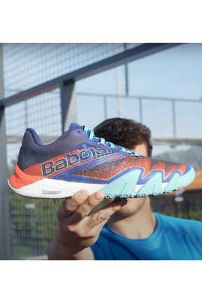 Babolat Jet Premura 2 - Padel Sko - Herre - Navy / Rød -